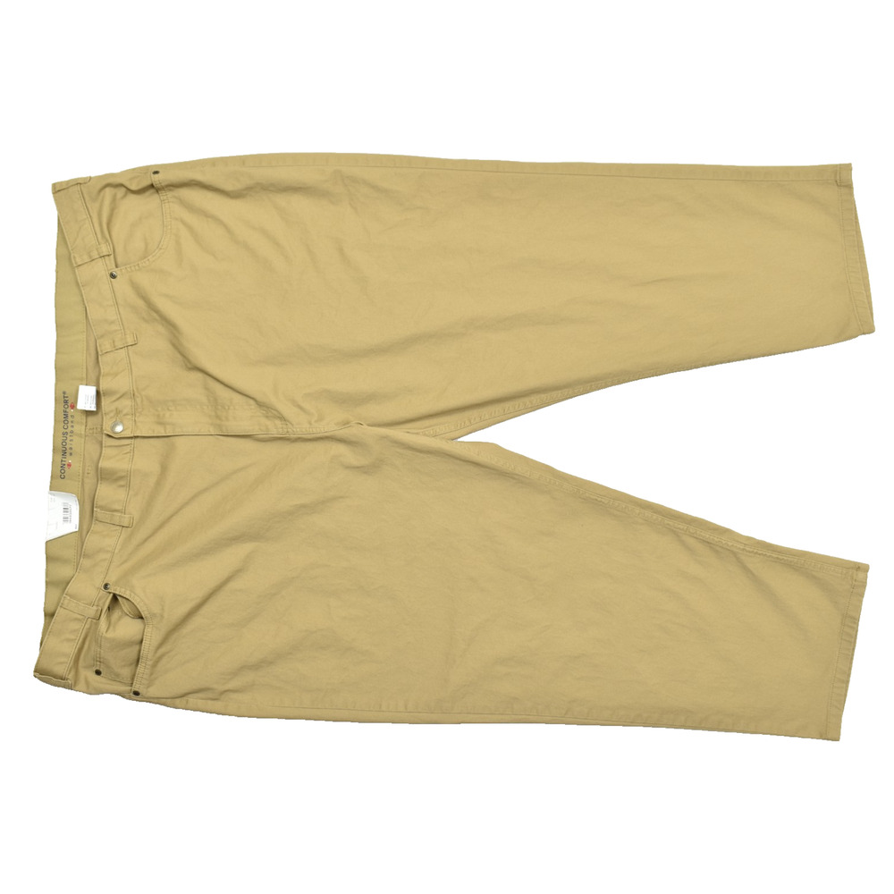 Haband Continuous Comfort Men's Khaki Chino Pants 48x29 Stretch Cotton Blend New
